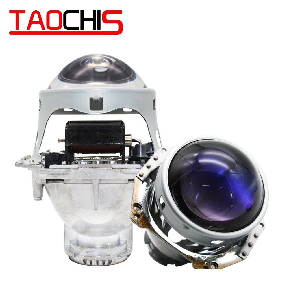 TAOCHIS Hella 3R G5 Head lamp Bi-xenon Projector Lens Blue glass Car styling Aluminum Fit with D1S D2S D3S D4S D2H 4300k
