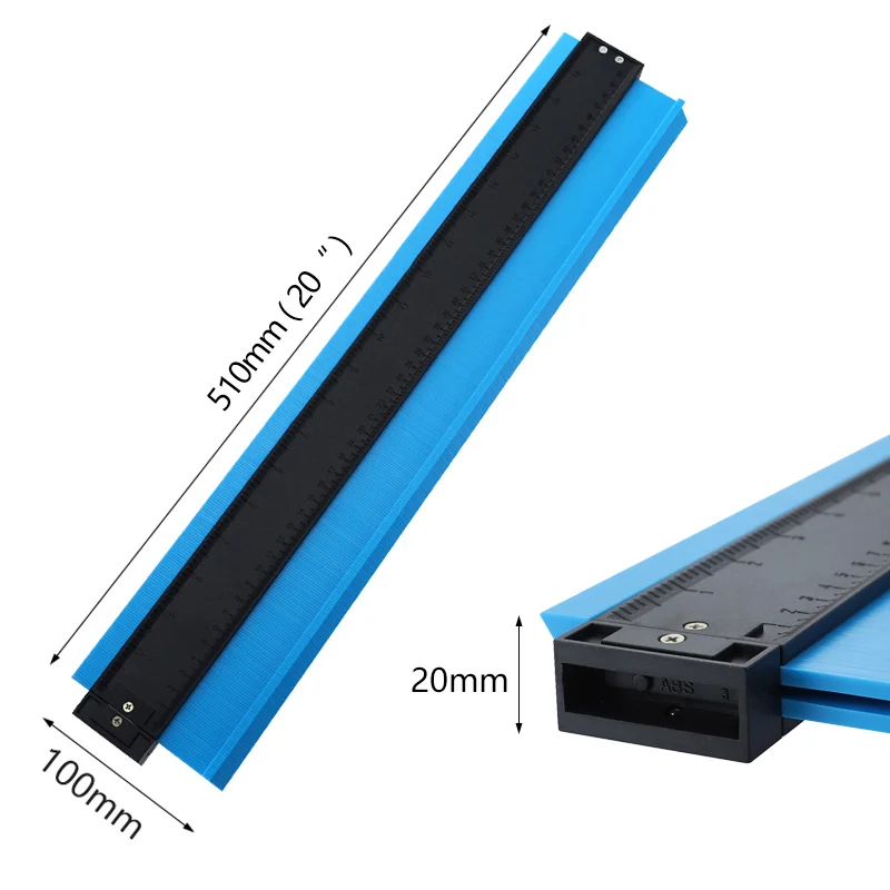 Contour Duplication Gauge 20 inch Outline Standard ABS Plastic Marking for Tile | Инструменты