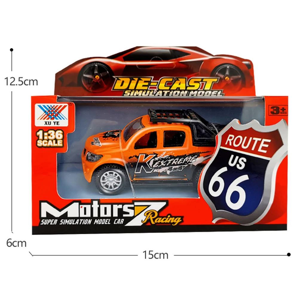 

1/36 Simulation Diecast Pickup Truck Car Pull Back Model Kids Toy Collection