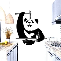 panda wall decals panda bamboo black and white huo hu bamboo bear wall sticker nursery baby kids room decor vinyl deca
