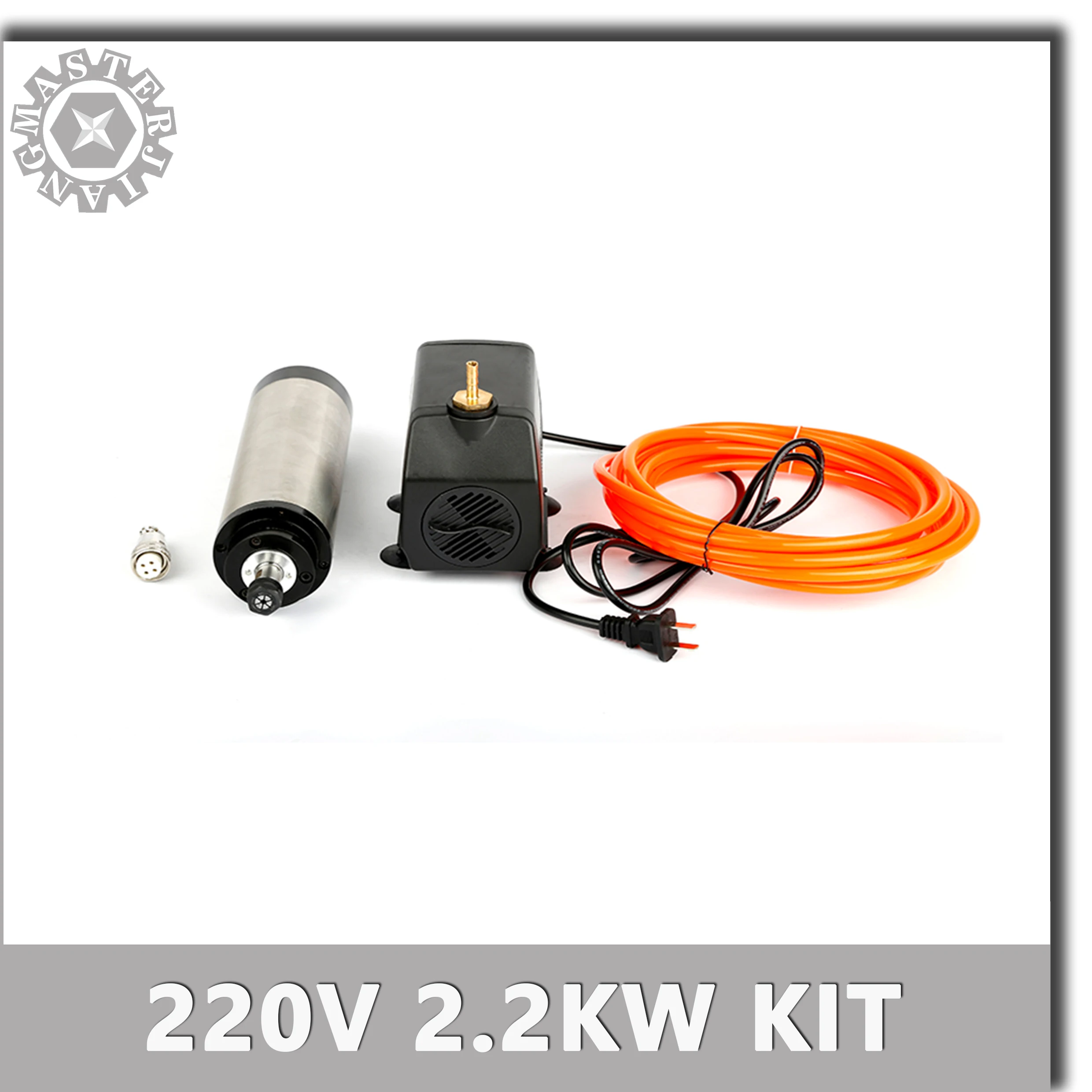 Водяной насос 75 Вт 3 2 м + водопроводные трубы 5 двигатель шпинделя фрезерного