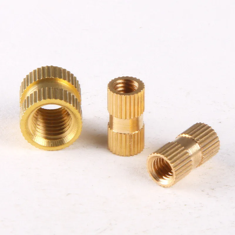 

100 шт., латунные рифленые гайки, модель M3 * 3*5 GB809
