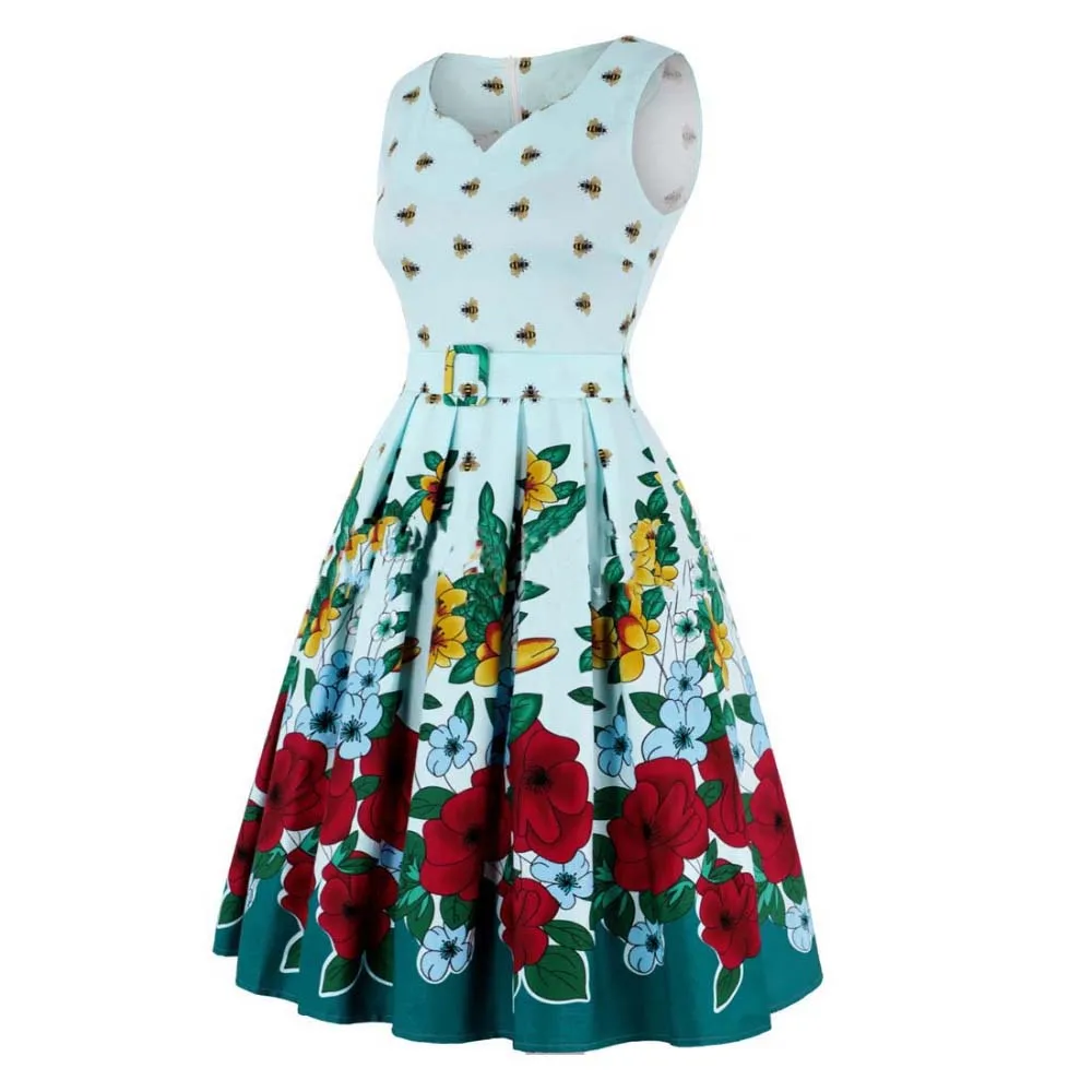 Женское винтажное платье в стиле рокабилли 50 х годов вечерние V образным вырезом