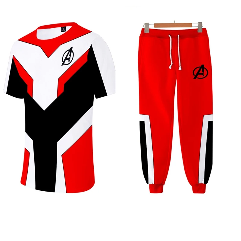 summer marvel the avengers baby boy girl short sleeve 3d t shirts pant 2 pcs set adults men women family matching outfit top tee free global shipping