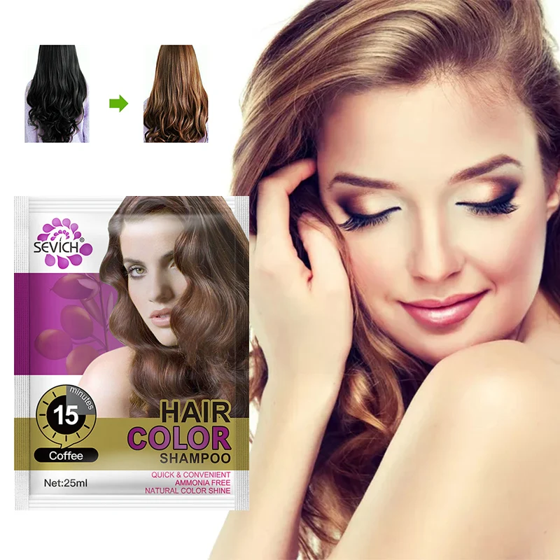 5 шт. шампунь для окраски волос Sevich 15 минут краски инструменты укладки кремовая
