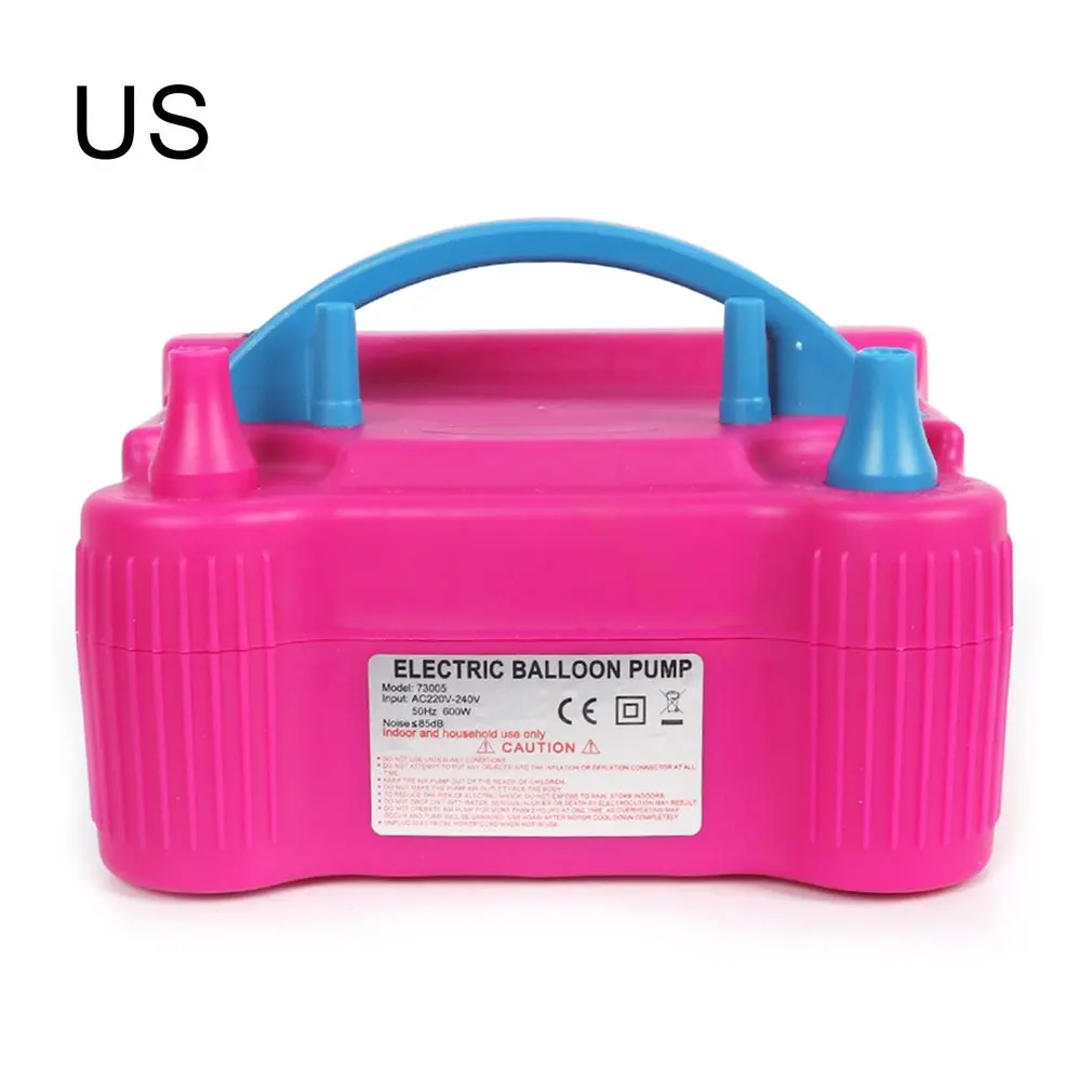 

Portable Balloon Air Pump Electric High Power Two Nozzle Air Blower Balloon Inflator Pump Fast Portable Inflatable Tool
