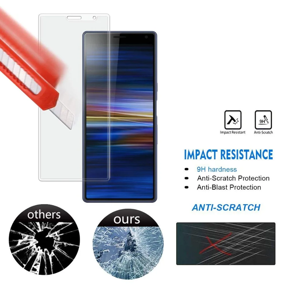 6D 9H полное покрытие закаленное стекло для SONY Xperia 1 ACE X1 Защита экрана 10 plus X10 +