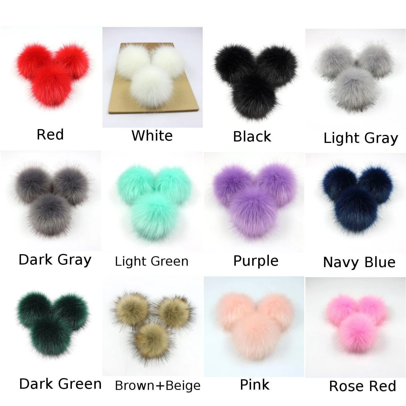 2 шт. помпоны из искусственного меха для одежды шапочки шапки сумки декор обуви
