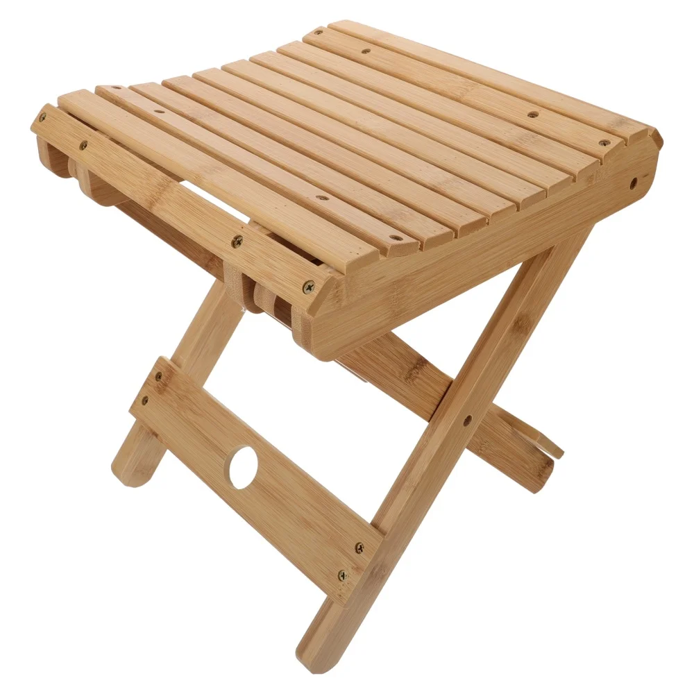

Outdoor Fishing Stool Portable Camping Stool Household Folding Bamboo Stool