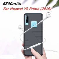 2020 6800mah external battery case backup for huawei y9 prime 2019 battery charger cases power bank charging case