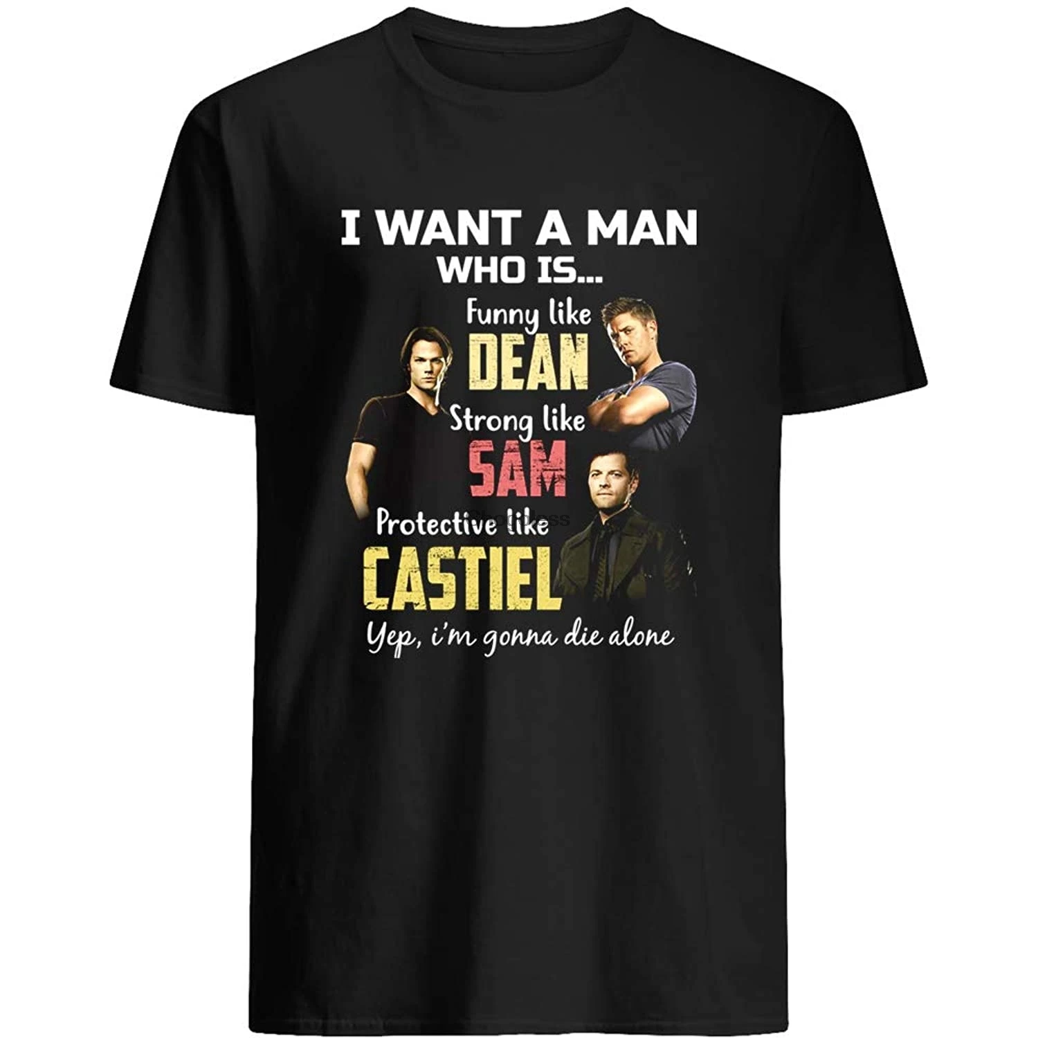 Я хочу человека который является деканом Сэмом кастиелом Yep I'm Got die Alone Supernatural Dark