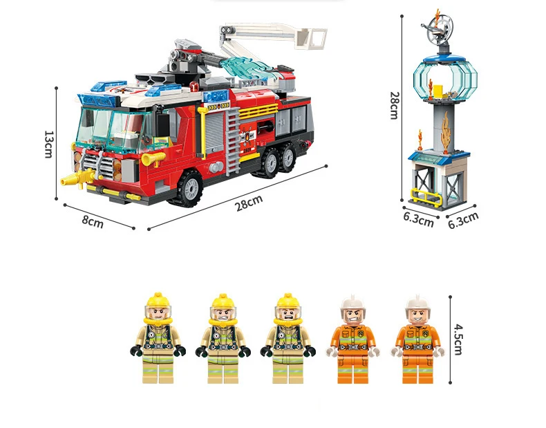 Крупный самолет аэробас городская полиция кирпичи пожарного