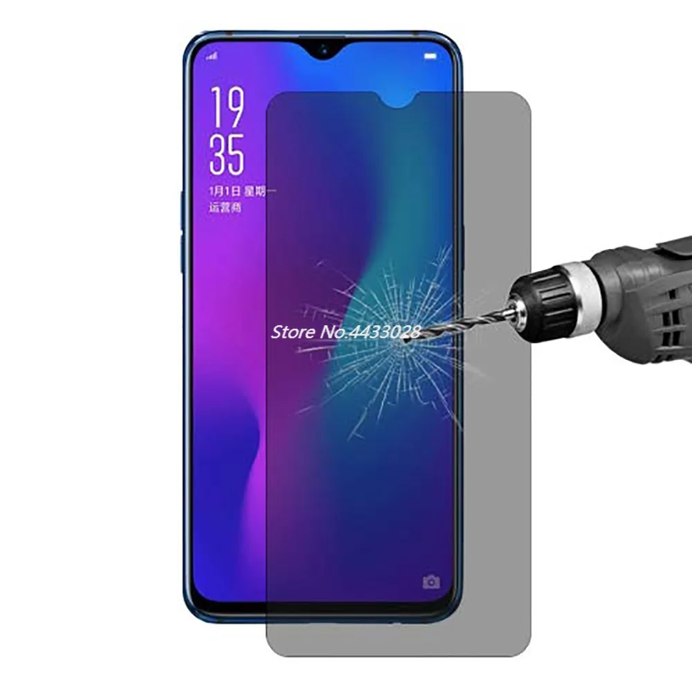 9H антибликовое закаленное стекло для Samsung Galaxy A50 антишпионское Защитное