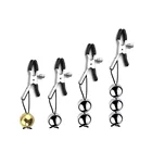 Золотые металлические тяжелые зажимы для сосков, рандомные зажимы для связывания, флирт, Дразнит, БДСМ, женская секс-игрушка, раб