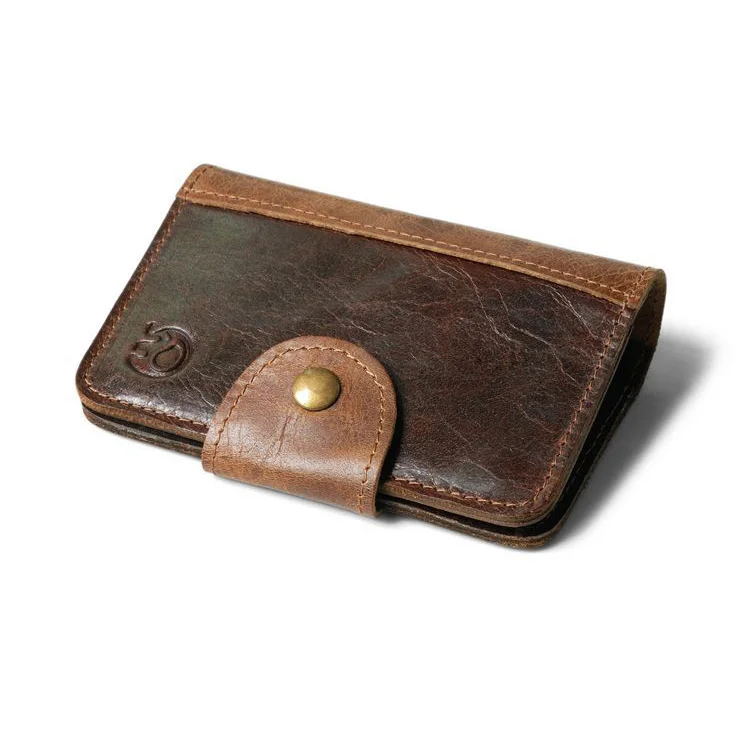Держатель для кредитных карт из натуральной кожи в стиле ретро|wallet for credit cards|porte