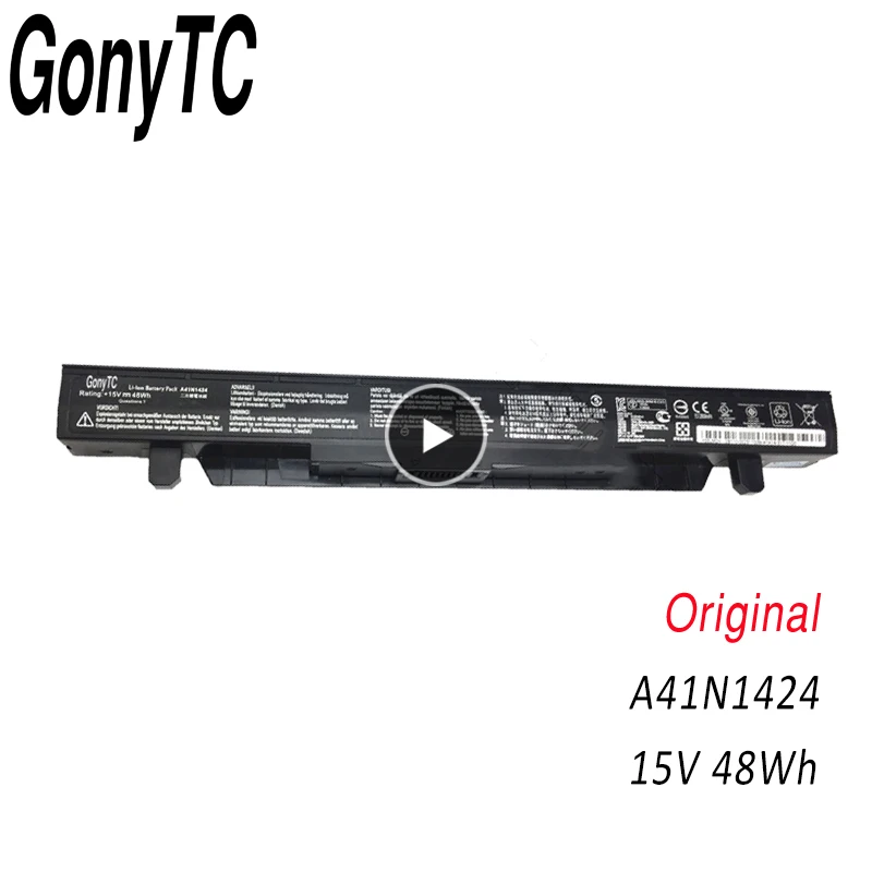 Аккумулятор GONYTC 15 в 48 Вт/ч A41N1424 для ноутбука ASUS ROG ZX50 ZX50J ZX50JX ZX50V ZX50VW GL552 GL552VW GL552J GL552JX