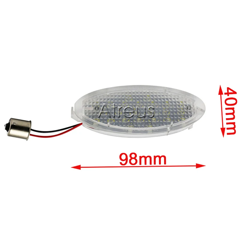 Mutips 2X Автомобильный светодиодный Подсветка регистрационного номера 12V номерной