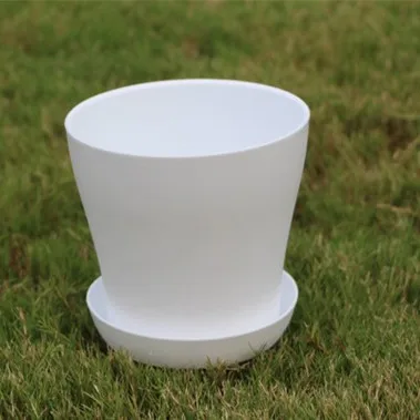 Цветной цветочный горшок пластиковый из смолы для балкона зеленые растения