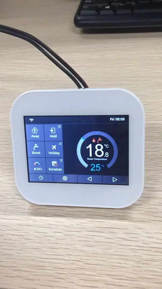 

Color Screen Wifi smart room thermostat for Android and IOS