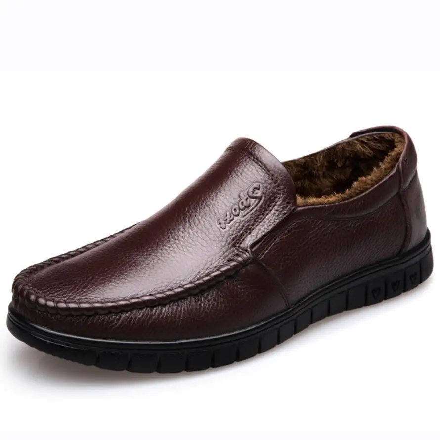 Мужские ковбойские ботинки из натуральной кожи коричневые удобные ботильоны для