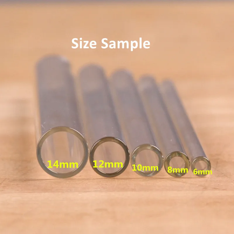 20 см согнутая прямая стеклянная соломенная смузи Боба чай Питьевая соломинки