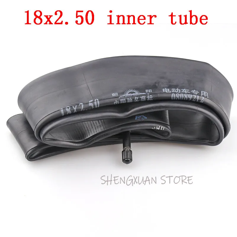 

2 PCS High performance18x2.5 inner tube with a Straight Valve fit many gas electric scooters and e-Bike lightning shipment
