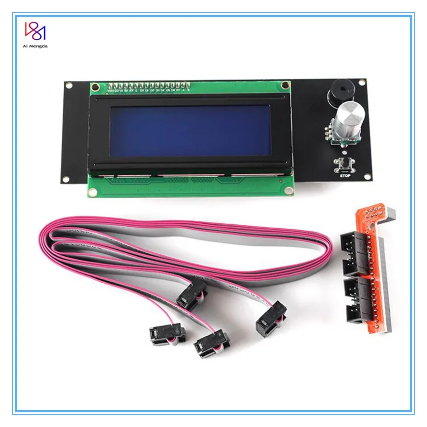 3d printer lcd display reprap smart 3d printer parts controller display reprap ramps 1 4 2004 lcd lcd 2004 control free global shipping