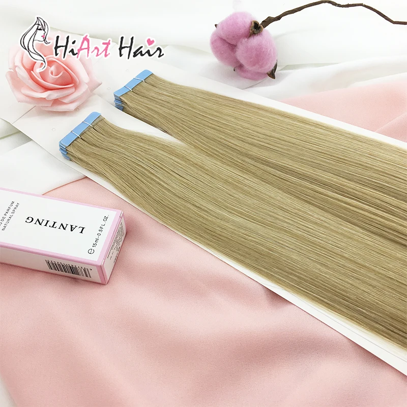 HiArt 2 5 г/шт. волосы для наращивания на ленте человеческие remy салона прямые 18 &quot20&quot