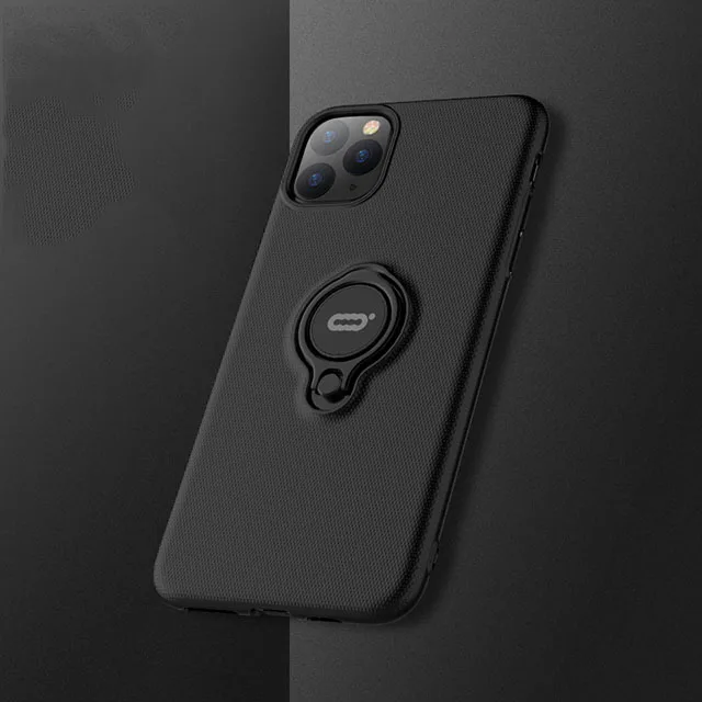 Black Iconflang для iPhone 11 Pro Max чехол Автомобильный держатель Подставка держатель с магнитным креплением Жесткий Чехол для ПК чехол для iPhone 11 Pro Funda Coque Capa - Цвет: Black