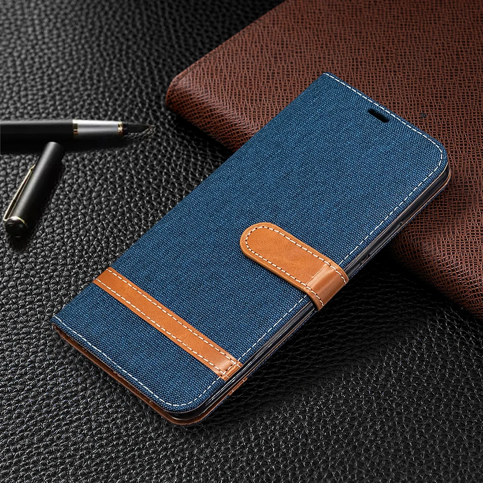 Льняной Чехол книжка для телефона Xiaomi CC9 Pro Note 10 Mi A2 Lite F1 Redmi 9 K30 8 8a 7 7a K20 6 6A 9S 8T мягкая