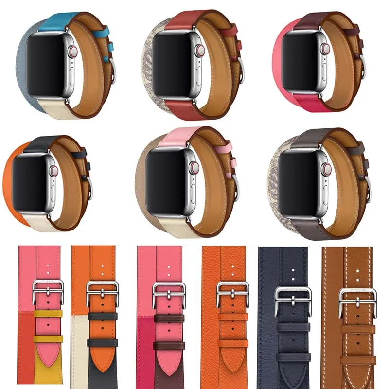 Ремешок из натуральной кожи для Apple Watch band 42 мм 38 Series 6 5 4 SE 40 44 3/2/1|Ремешки часов| |