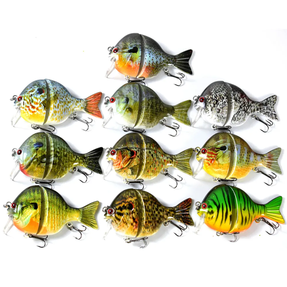 Жесткие пластиковые Картеры Прикормка искусственные приманки Bluegill рыболовные