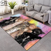 dogcat carpet nordic rug soft flannel 3d printed rugs parlor mat area rugs anti slip large carpet rug living room decor d 007
