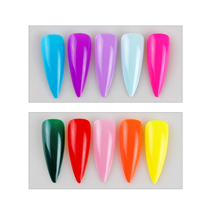 WAKEFULNESS 100 шт. длинные искусственные ногти разных цветов гробные художественные