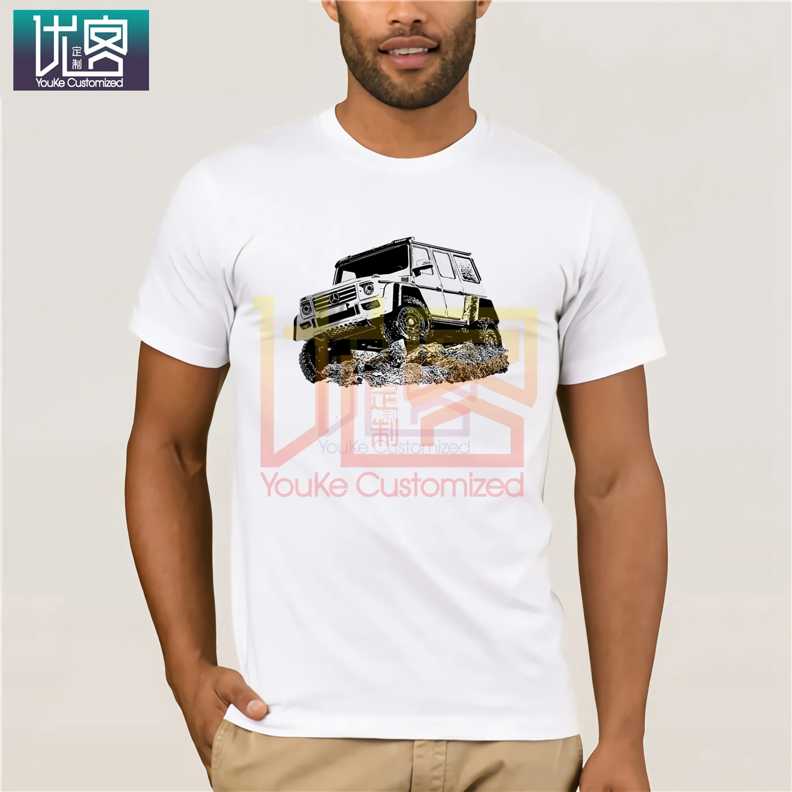 Футболка Phiking Мужская классическая стильная тенниска из мягкого хлопка с