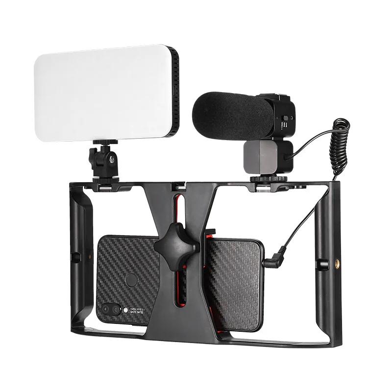 Светодиодный светильник для прямой трансляции Vlog Ручной Стабилизатор телефона