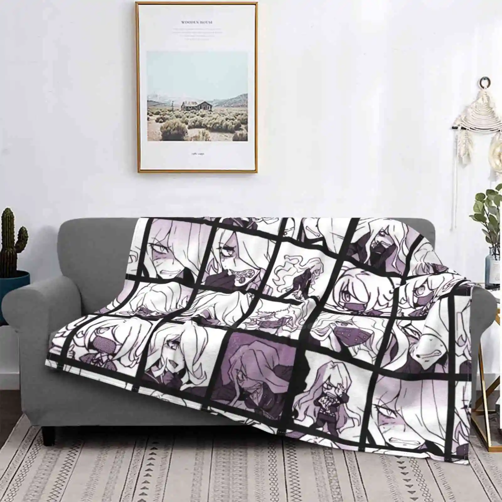 

Manta de cubierta suave para decoración del hogar, cobertor de ropa de cama de todos los tamaños, Kimura Danganronpa 3, colecció