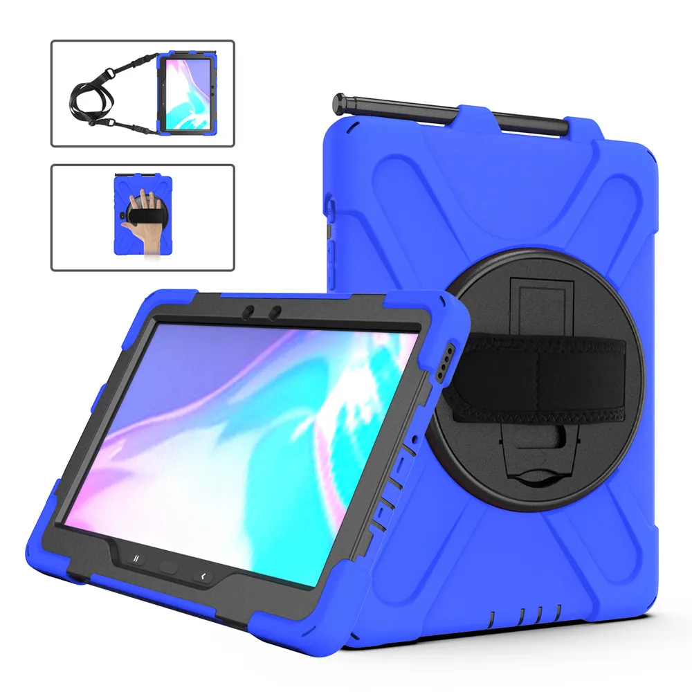 

Чехол для планшета samsung Galaxy Tab A7 T500 T505 360 дюйма с откидной ножкой и плечевым ремнем