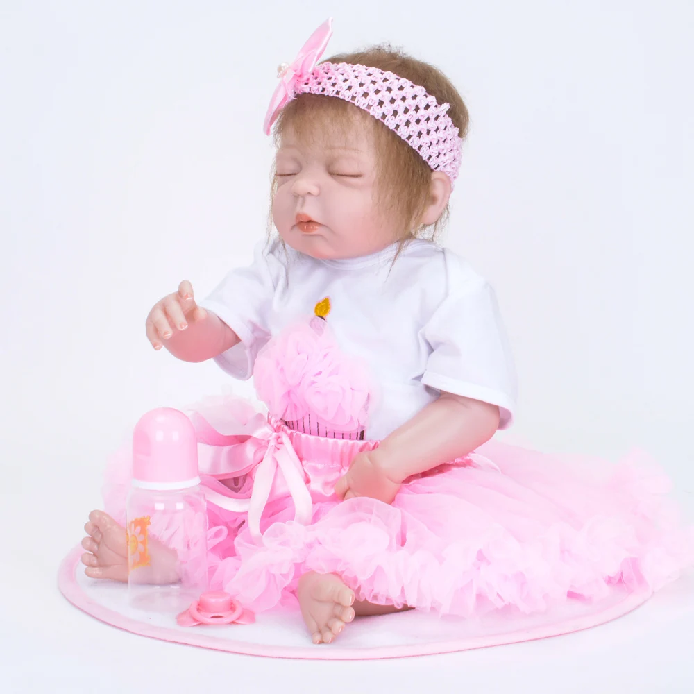 Коллекционная 22 '❕ см Bebe Reborn Baby Dolls полностью виниловая кукла очень похожая
