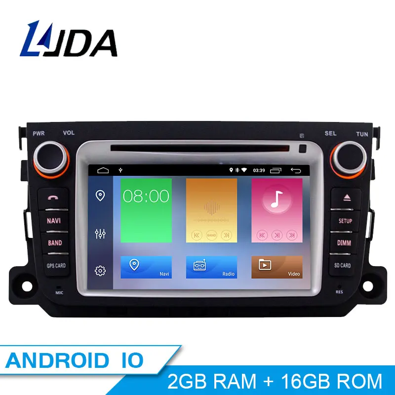 Автомобильный DVD плеер LJDA Android 10 0 для Mercedes Benz Smart 2010 2011 2012 2013 2014 автомобильный