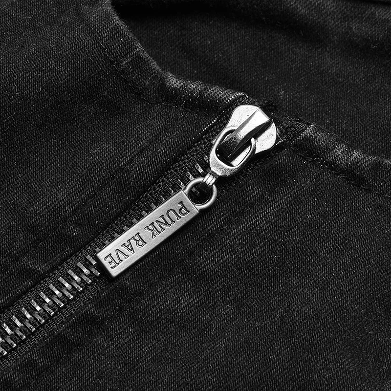 Панк рейв для женщин панк Рок Slim Fit потертые черные цветочные джинсовые брюки повседневные готические уличные мотоциклетные обтягивающие джинсы