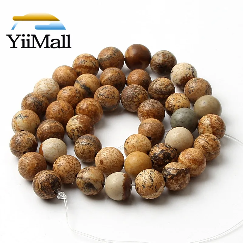 Натуральный Матовый полированный матовый камень Jaspers бусины 4 6 8 10 12 мм круглые
