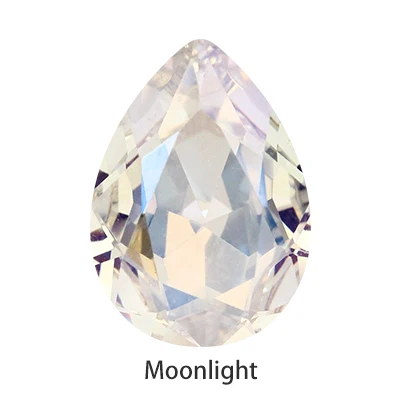 Moonlight Блестящие красочные слеза K9 стеклянные стразы стекло кристалл Pointback клей для страз на одежду ремесла Ювелирные изделия Аксессуары - Цвет: Moonlight