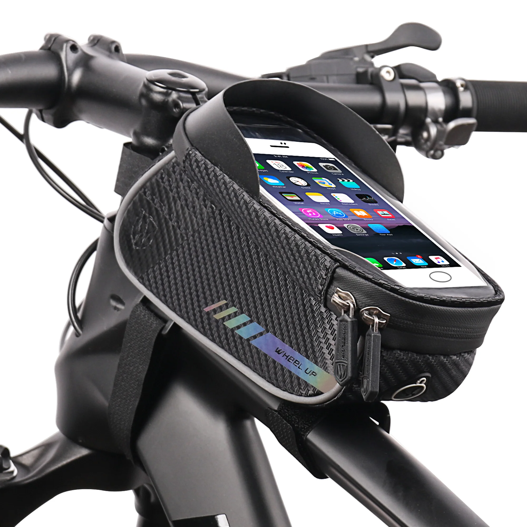 

Сумка велосипедная, водонепроницаемая, 6,2 дюйма, с держателем для телефона