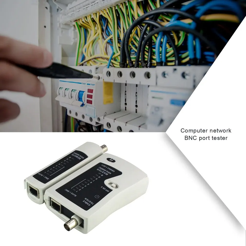 Диагностический инструмент портативный сетевой кабель LAN провод RJ45 BNC тест