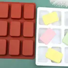 12 ячеек, прямоугольная силиконовая форма для мыла сделай сам
