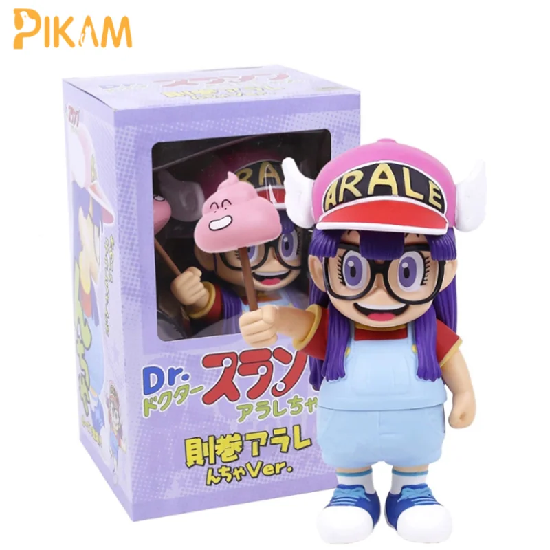 

PIKAM 20cm Dr.Slump Arale Anime Cartoon with Faeces PVC Action Figure Model Toys For Childrens Kids Gifts Collectibles Ornaments