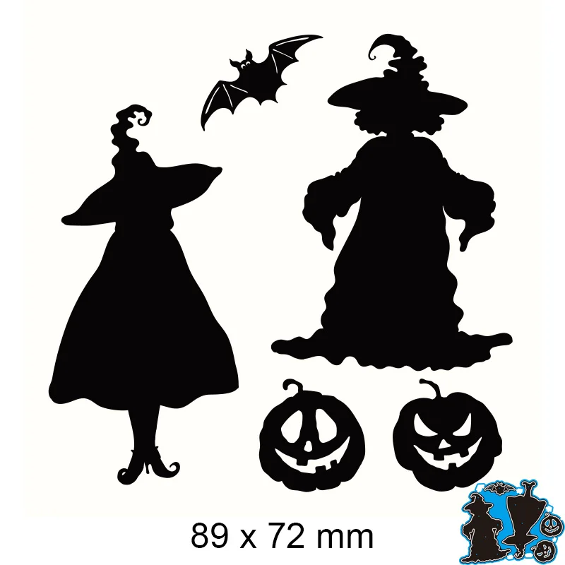 Пресс-формы Хэллоуин ведьма Тыква Новый Металл DIY альбом бумага крафт тиснение