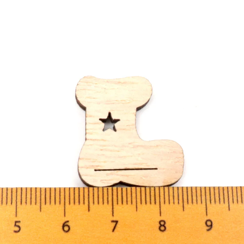 40 шт. Деревянная Рождественская елка подвесное украшение Скрапбукинг Ремесло