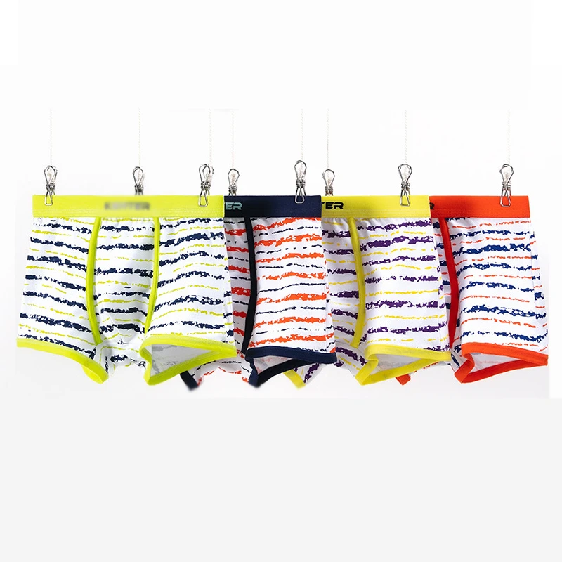 Нижнее белье для мальчиков 4 предмета трусы детские боксеры из чистого хлопка